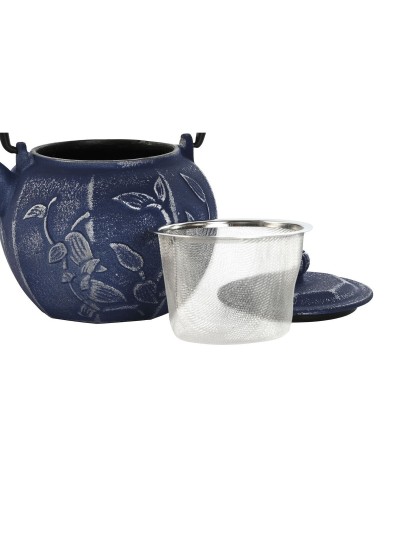 Teapot Home ESPRIT Blue White Stainless steel Iron 600 ml (2 Units)