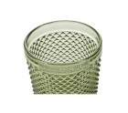 Set of glasses DKD Home Decor Green Crystal With relief 240 ml (6 Units)