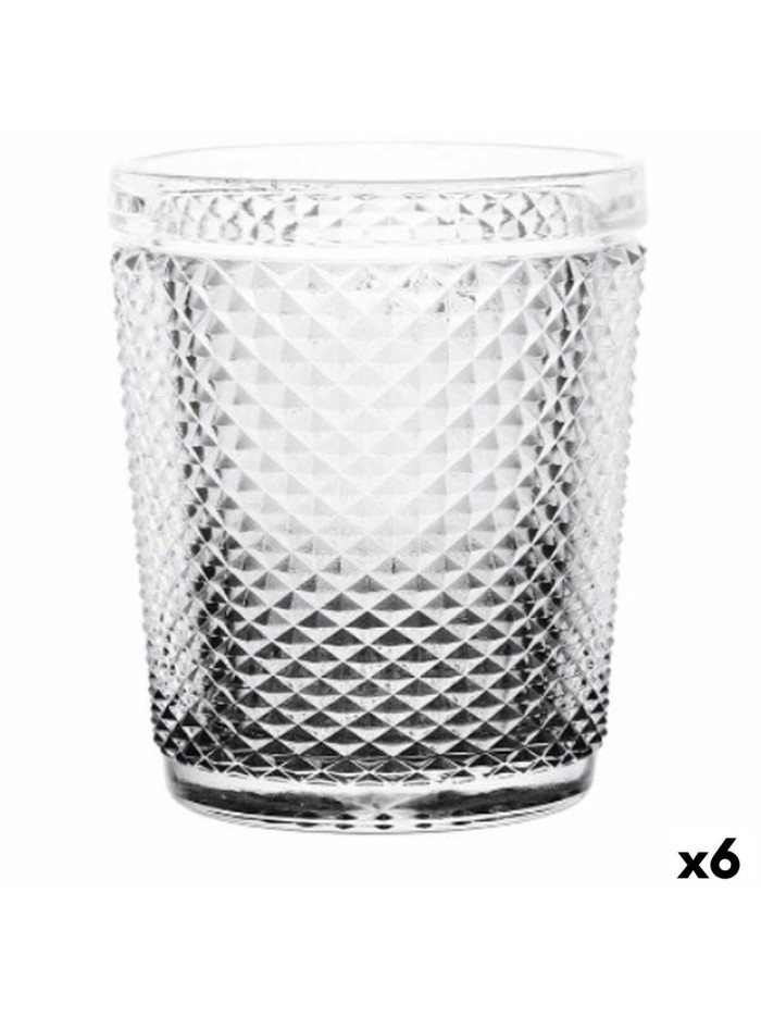 Verre Diamant Transparent Anthracite verre 300 ml (6 Unités)