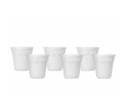 Set de Vasos Bialetti espresso Blanco Porcelana 60 ml (6 Unidades)