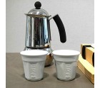 Set de Vasos Bialetti espresso Blanco Porcelana 60 ml (6 Unidades)