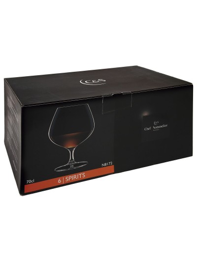 Set de Copas Chef&Sommelier Spirits Licor Transparente Vidrio 720 ml (6 Unidades)