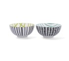 Set of bowls Bidasoa Zigzag Multicolour Ceramic 15 x 15 x 7,3 cm (2 Pieces)