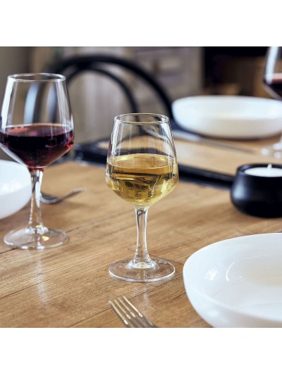 Set of cups Arcoroc Silhouette Wine Transparent Glass 190 ml (6 Units)