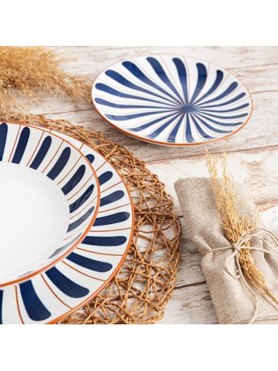 Tableware Bidasoa Oceanika Blue Ceramic 18 Pieces