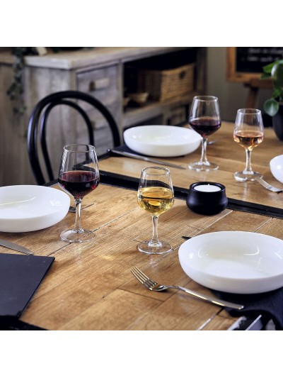 Set of cups Arcoroc Silhouette Wine Transparent Glass 310 ml (6 Units)