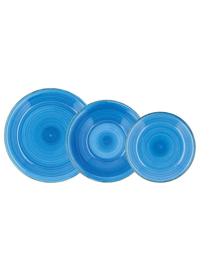Vajilla Quid Vita Azul Cerámica 18 Piezas
