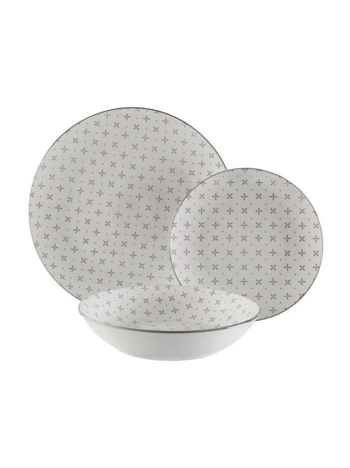 Assietes Versa Adela 18 Pièces Porcelaine