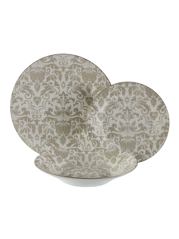 Tableware Versa Damasco Porcelain 18 Pieces