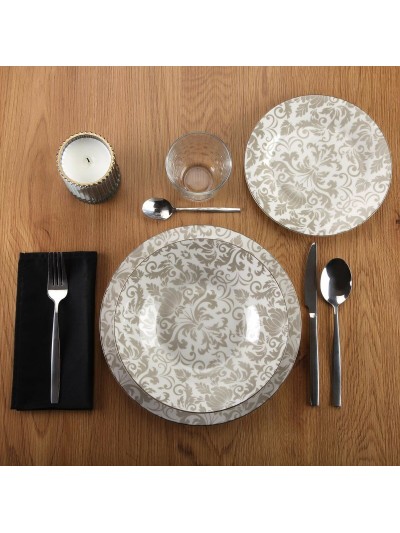 Tableware Versa Damasco Porcelain 18 Pieces
