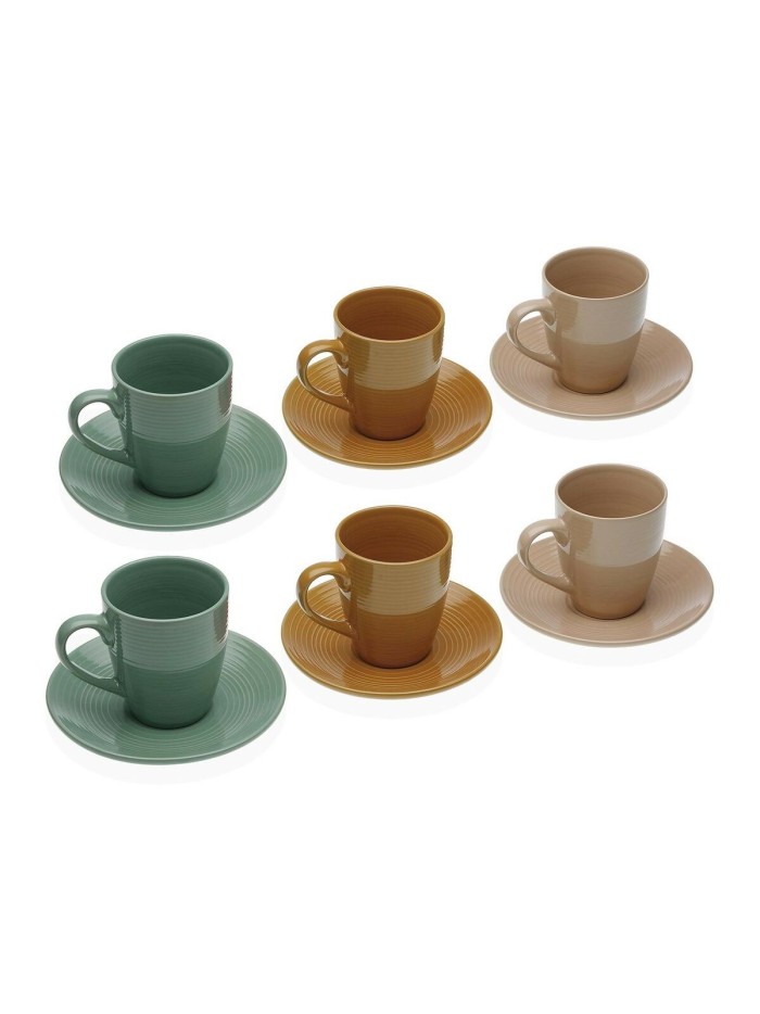 Juego de 6 Tazas de Té con Plato Versa Cerámica