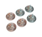 Juego de 6 Tazas de Café Versa Jacinta Porcelana