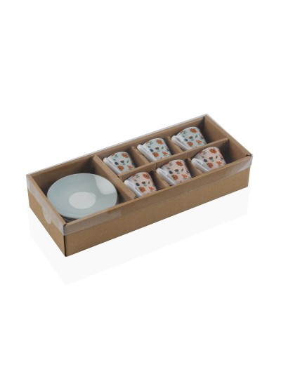 Juego de 6 Tazas de Café Versa Jacinta Porcelana