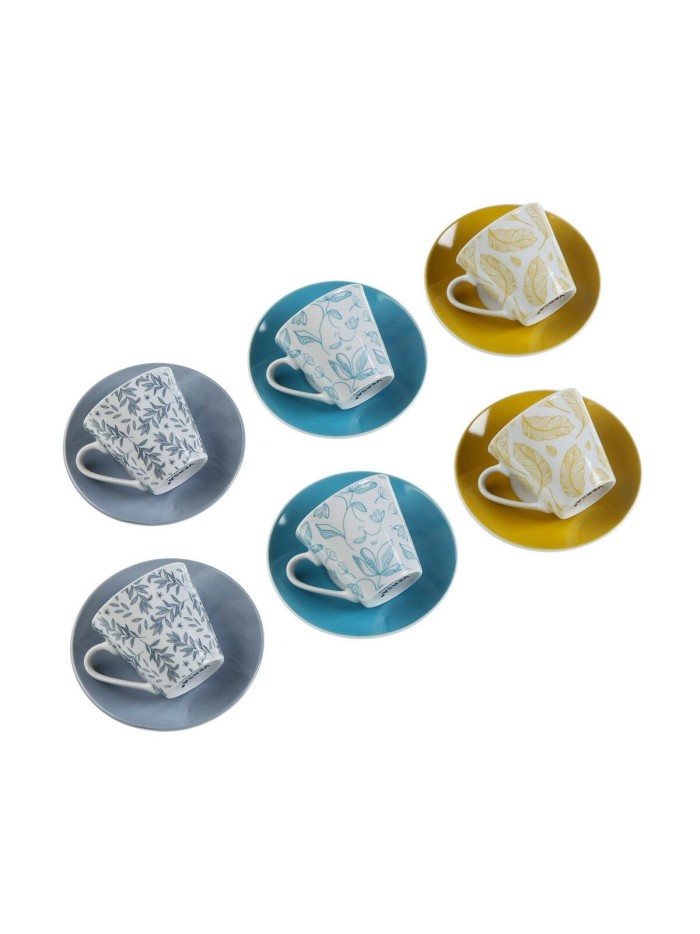 6 Piece Coffee Cup Set Versa Izabela Porcelain