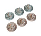Juego de 6 Tazas de Té con Plato Versa Jacinta Porcelana
