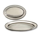 Plateau Argenté Acier inoxydable 35 x 2 x 23 cm (24 Unités)