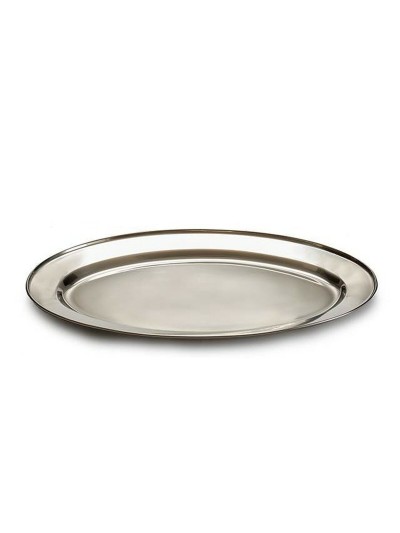 Tray Silver Stainless steel 35 x 2 x 23 cm (24 Units)