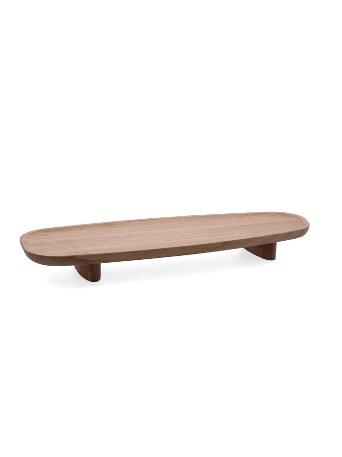 Snack tray Bidasoa Bambu Brown Wood 45 x 15,5 x 4,8 cm