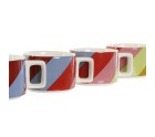 Piece Coffee Cup Set DKD Home Decor White Multicolour Light brown Metal Bamboo Dolomite Modern 260 ml
