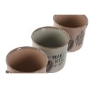 Piece Coffee Cup Set Home ESPRIT Blue Pink Stoneware 180 ml 4 Pieces