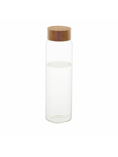 Bottle Andrea House ms70099 Glass Bamboo 1 L