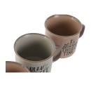 Juego de 4 Tazas Mug Home ESPRIT Azul Rosa Gres 285 ml 9 x 7 x 8 cm