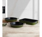 Roasting Tin Quid Naturalia Grille Green Metal 42 x 30,5 x 6,3 cm