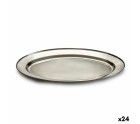 Plateau Argenté Acier inoxydable 40 x 2,5 x 26,5 cm (24 Unités)