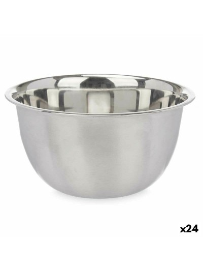 Mixing Bowl Silver Stainless steel 3,6 L 24 x 12,5 x 24 cm (24 Units)