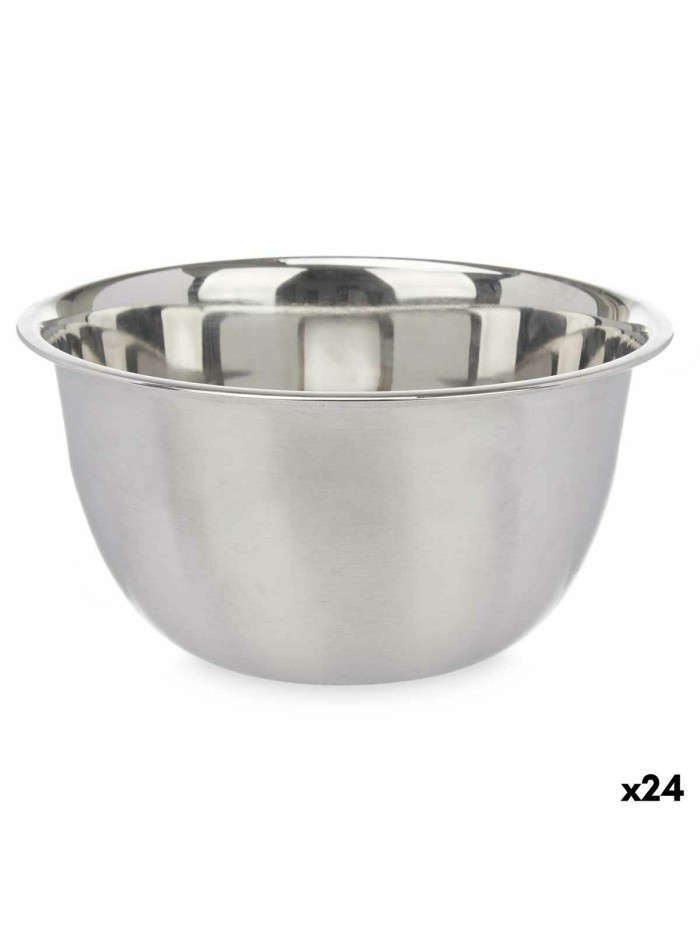 Mixing Bowl Silver Stainless steel 3,6 L 24 x 12,5 x 24 cm (24 Units)