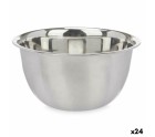 Bol para Mezclar Plateado Acero Inoxidable 3,6 L 24 x 12,5 x 24 cm (24 Unidades)