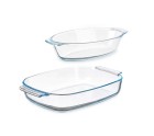 Set of trays Transparent Borosilicate Glass 700 ml 2 L (6 Units)