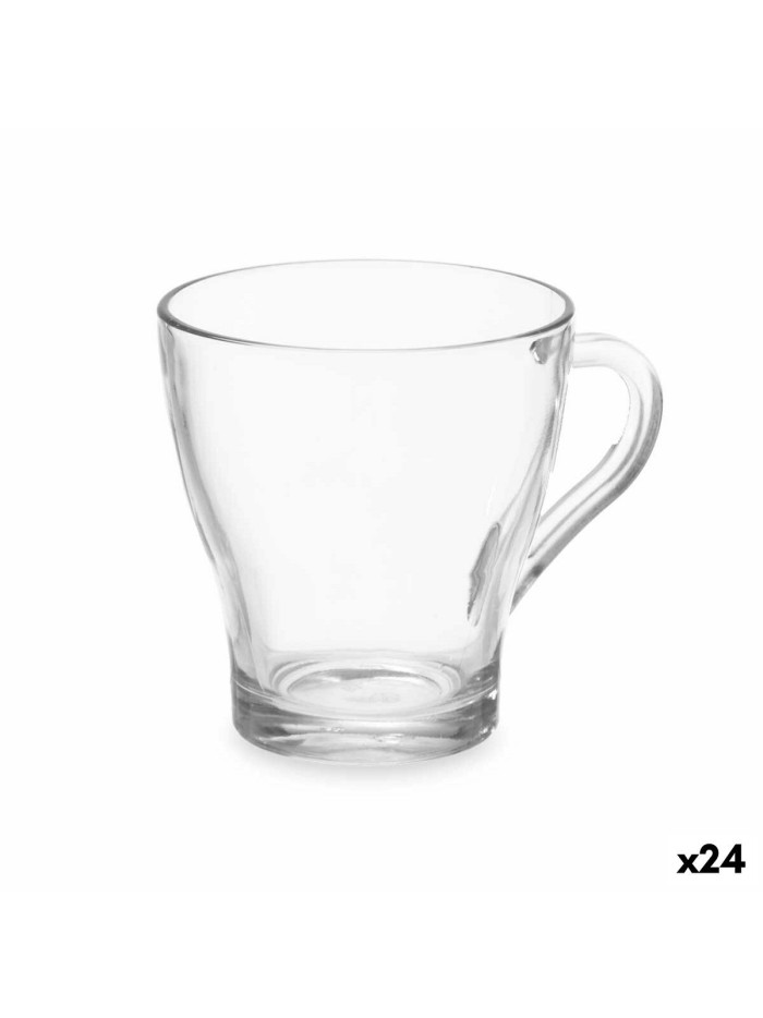 Cup Transparent Glass 280 ml (24 Units)