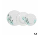 Dinnerware Set La Mediterránea Lora Circular 18 Pieces (2 Units)