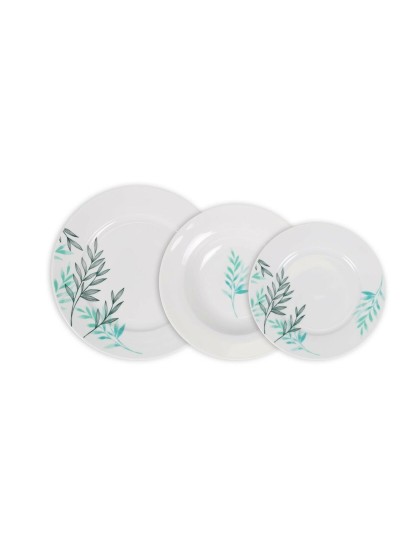 Dinnerware Set La Mediterránea Lora Circular 18 Pieces (2 Units)