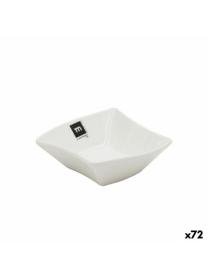 Bowl La Mediterránea Snack White 12 x 12 x 4,2 cm (72 Units)