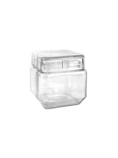 Bocal La Mediterránea Carré verre 800 ml 11 x 11 x 11 cm (12 Unités)