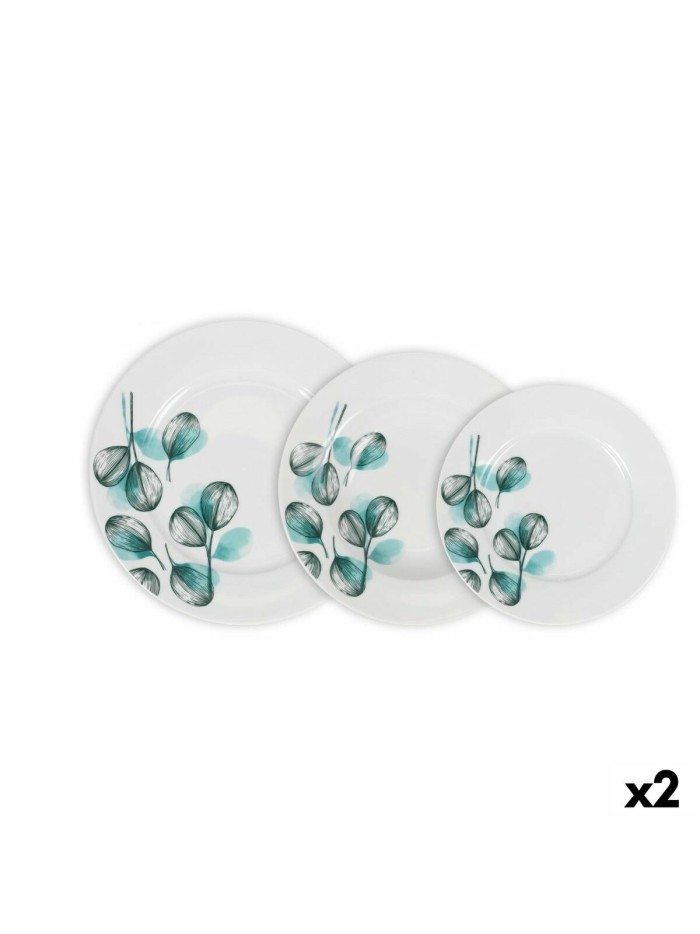 Dinnerware Set La Mediterránea Imagine Circular 18 Pieces (2 Units)