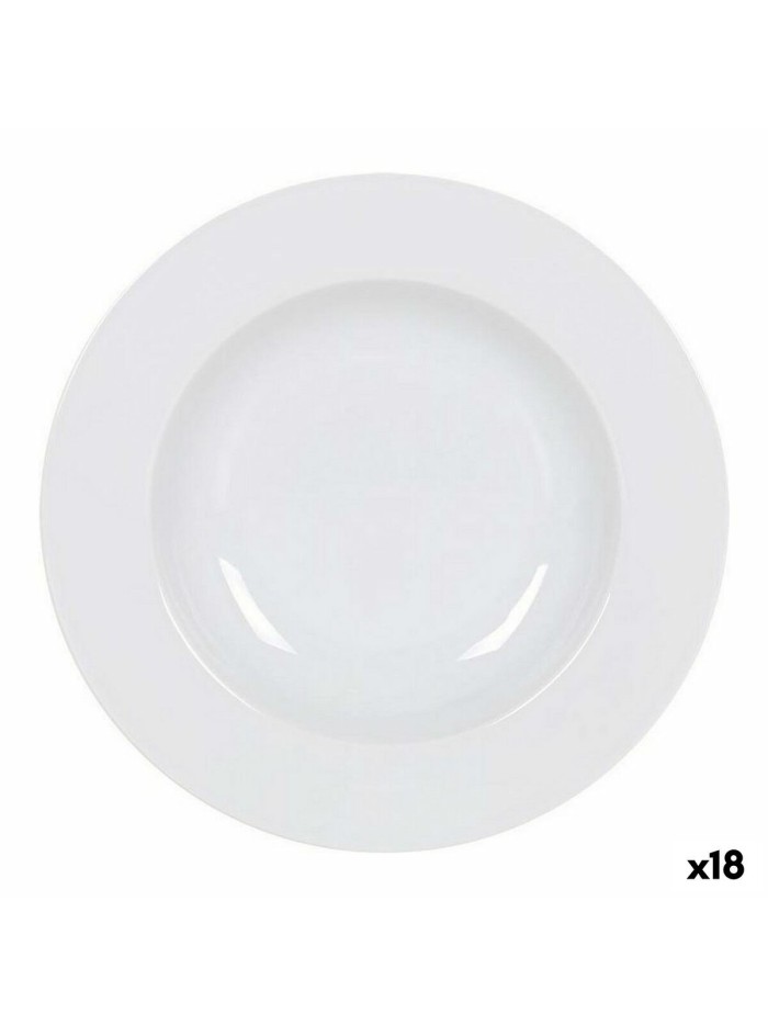 Assiette creuse La Mediterránea Felit 22 x 22 x 3 cm (18 Unités) (ø 22,5 cm)