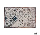 Serving Platter La Mediterránea Grecia Porcelain Rectangular 30 x 20 x 2,5 cm (6 Units)