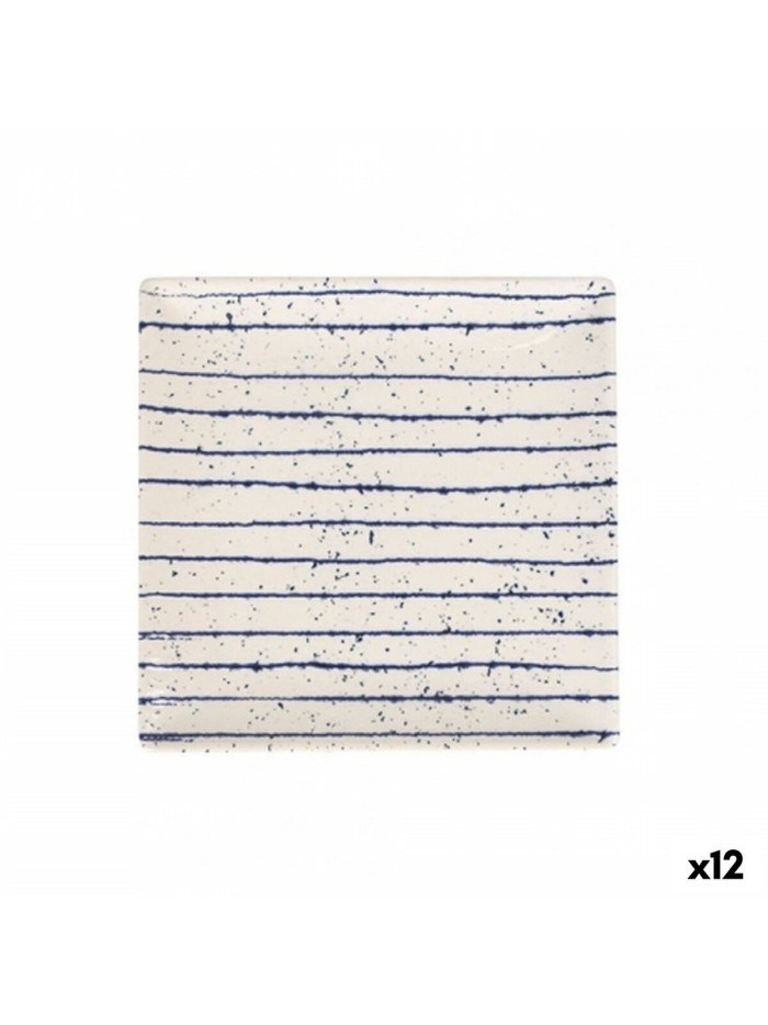 Plato para Postre La Mediterránea Arago Cuadrado 18 x 18 x 2 cm (12 Unidades)