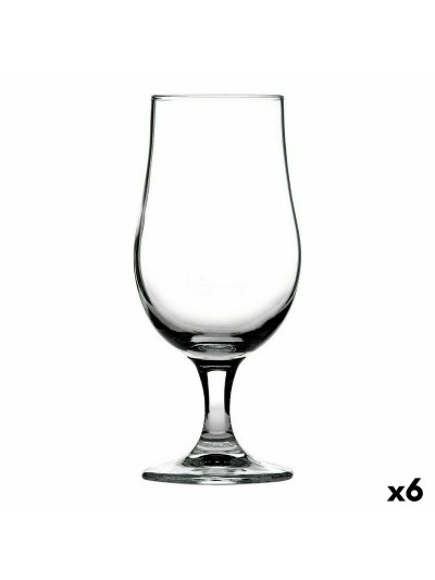 Verre à bière Crisal Munique Transparent Verre 370 ml (6 Unités)