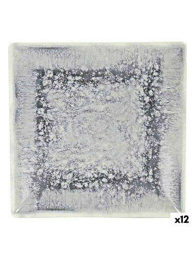 Plato de Postre La Mediterránea Adhara Porcelana 18 x 18 x 2 cm (12 Unidades) (18 x 18 x 2 cm)