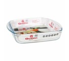 Baking tray Quttin 63081 1,6 L Glass 25 x 21,9 x 5 cm (6 Units)