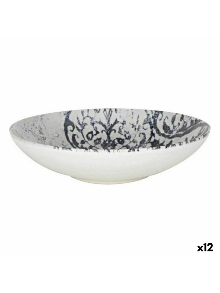 Deep Plate La Mediterránea Horus Porcelain (12 Units) (ø 21 x 5,3 cm)