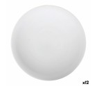 Plato Llano La Mediterránea Marina Porcelana Blanco (12 Unidades) (Ø 25 cm)