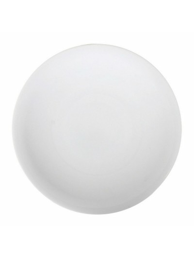 Plato Llano La Mediterránea Marina Porcelana Blanco (12 Unidades) (Ø 25 cm)
