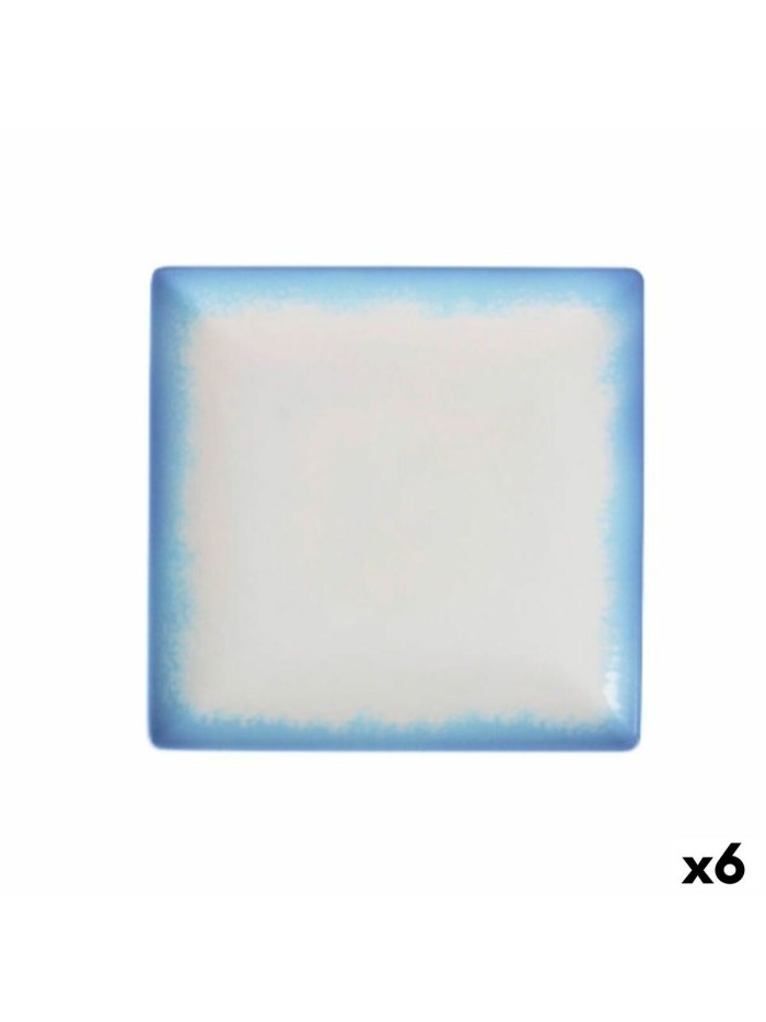 Assiette plate La Mediterránea Ibiza 24 x 24 x 2 cm (6 Unités)