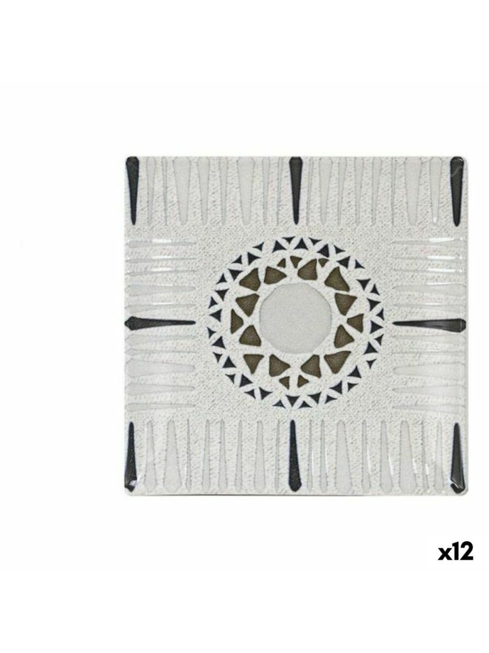 Dessert dish La Mediterránea Barroc 18 x 18 x 2 cm (12 Units) (18 cm)