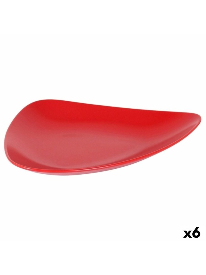 Flat Plate Inde Red 31 x 25 x 4 cm (6 Units)